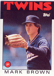 1986 Topps Baseball Cards      451     Mark Brown